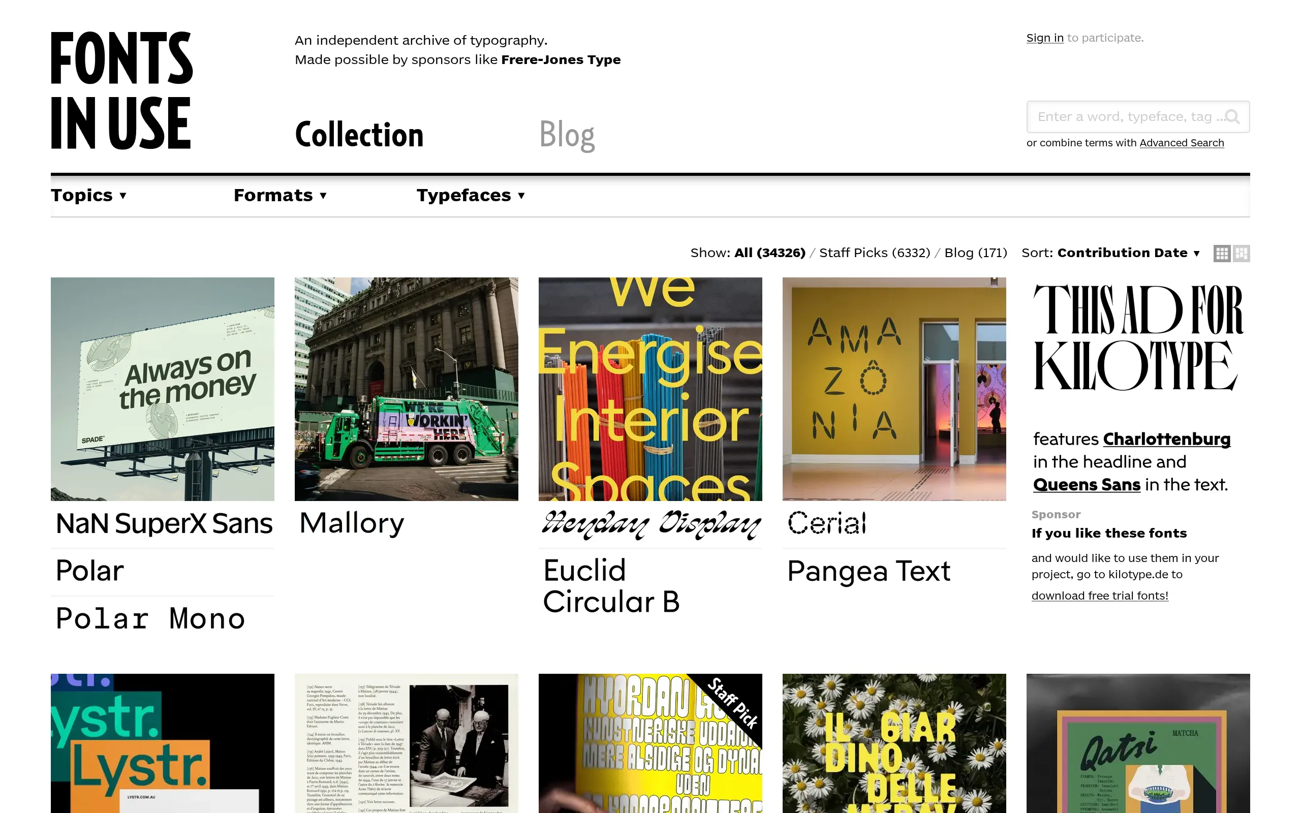 Fonts In Use